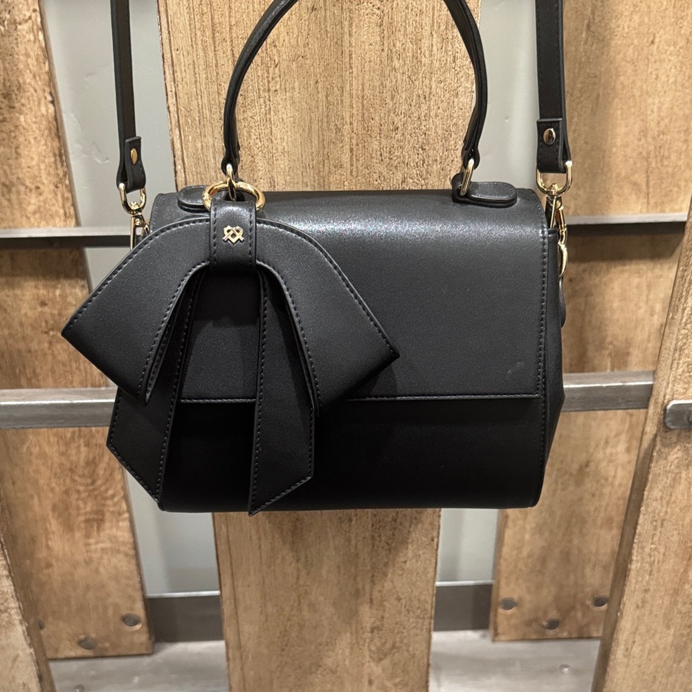Gunas Vegan Leather Cotton Tail Bow Handbag